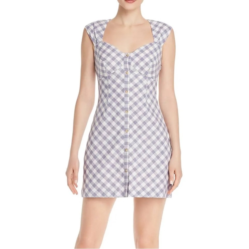 SAYLOR Hadleigh Gingham Mini Dress